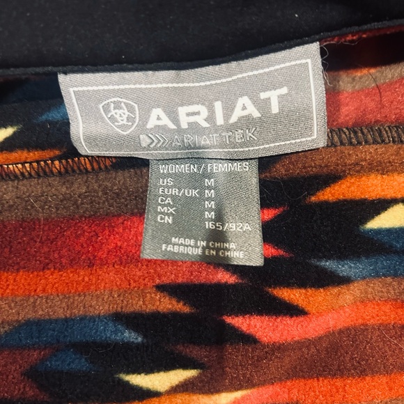 Ariat TEK Team Softshell Jacket Women’s M Black Aztec Print NWOT - Picture 5 of 5